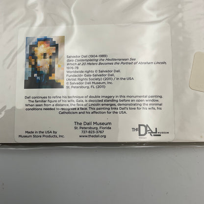 Salvador Dali Museum Reprint Gala Contemplating Mediterranean Sea Lincoln Portrait