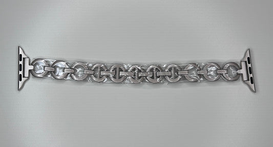 Apple Watch Band Women's Size 41mm 40mm 38mm Brushed Silver Tone Bracelet Band