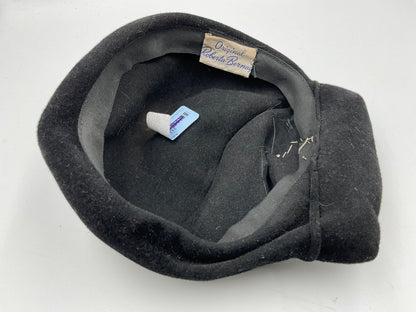 Vintage Orginal Robin Berry Woman's Hat Black
