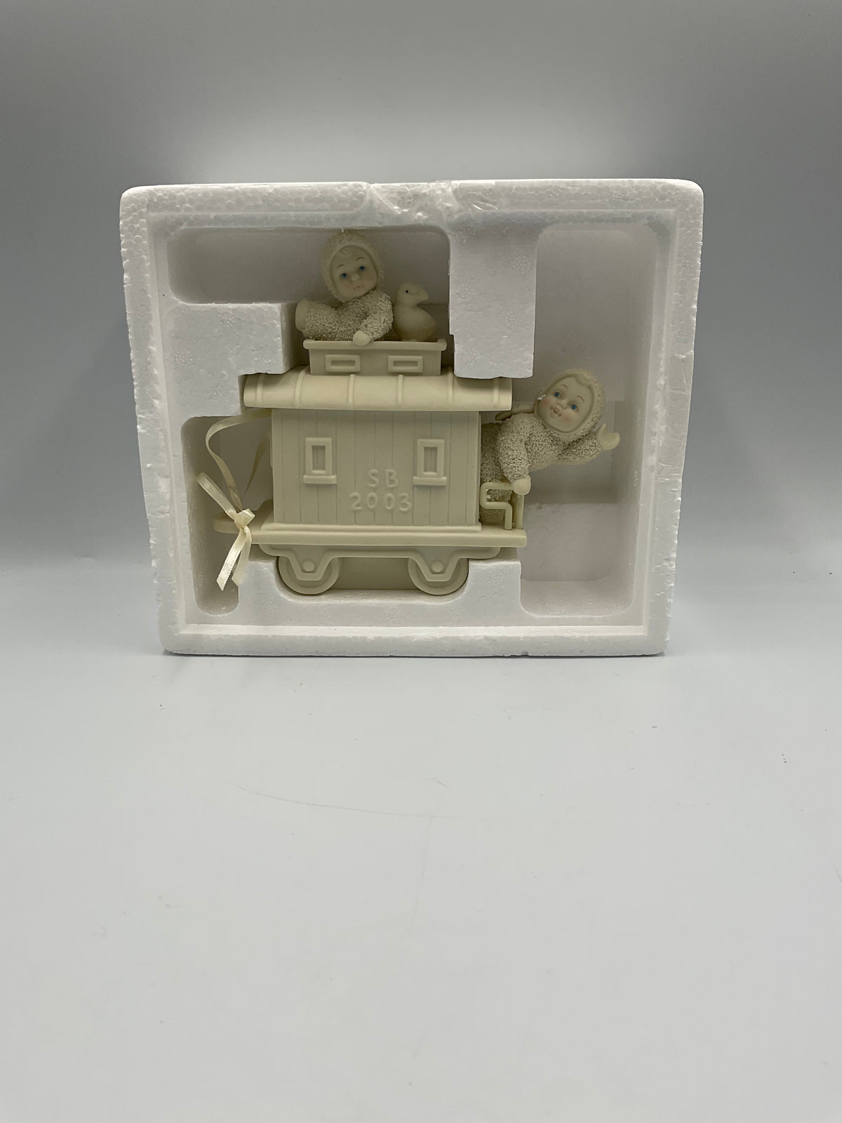 Department 56 Snowbabies End of the Line Caboose Train Figurine 69197 w/ Box