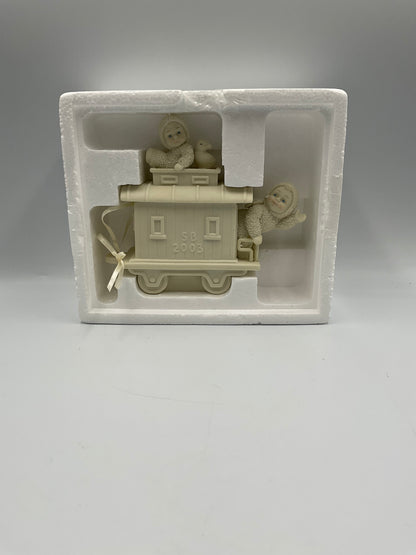 Department 56 Snowbabies End of the Line Caboose Train Figurine 69197 w/ Box