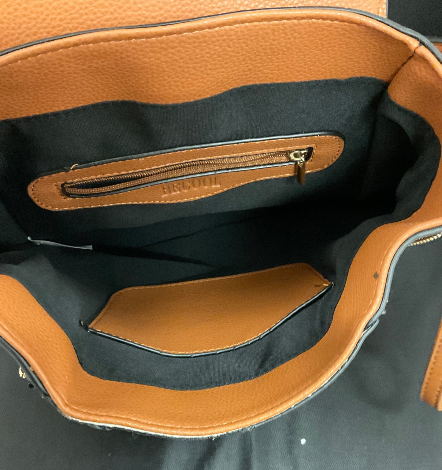 Be Cool Brown Leather Purse Shoulder Bag Handbag