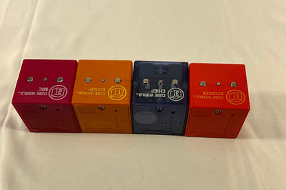 Radica Cube World Set of 4 Vintage Handheld Electronic Games Toys Working New Batteries