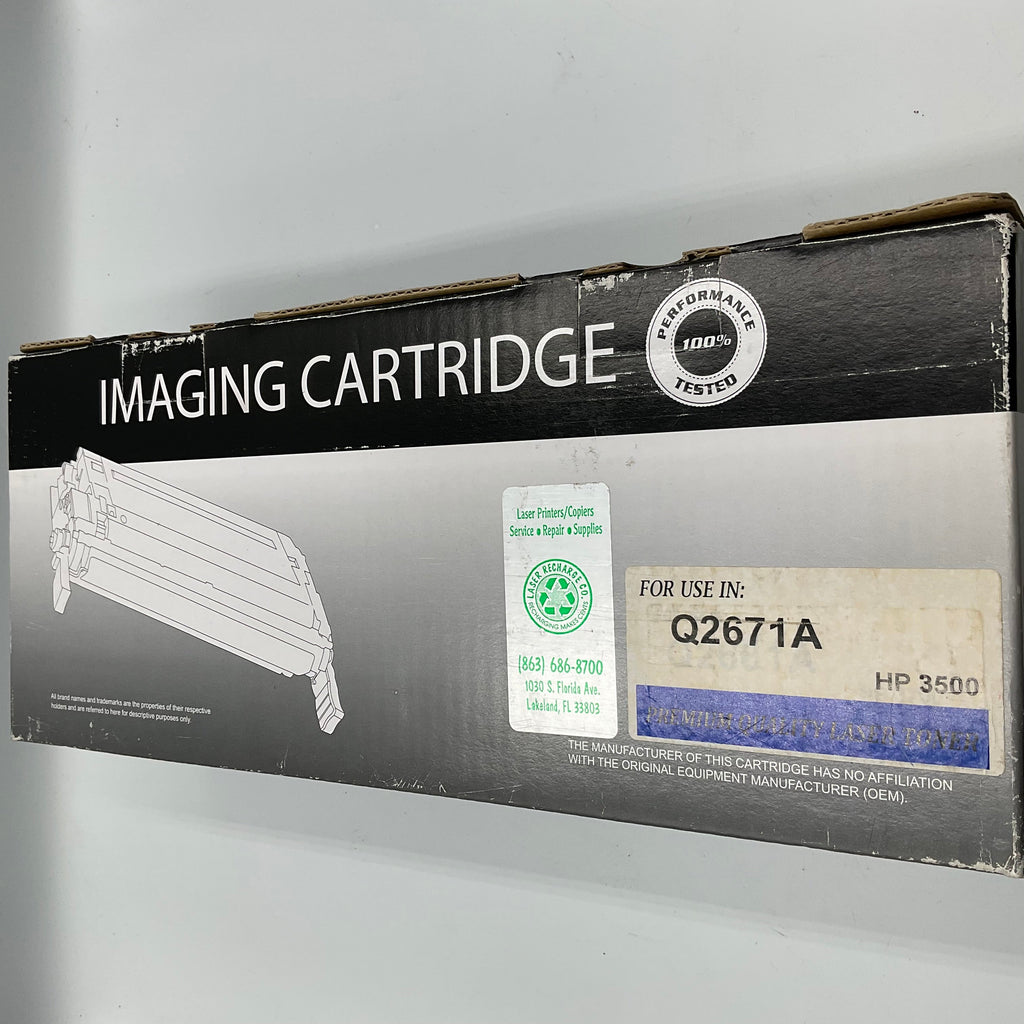 Premium Quality Laser Toner Printer Imaging Cartridge Blue Cyan Q2671A HP3500