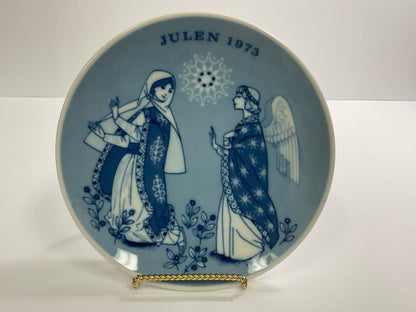 Julen Porsgrund Vintage 1973 Promise of the Saviour Plate With Original Box