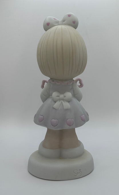 Precious Moments You Are My Number One Vintage 1988 Porcelain Figurine Original Box Mint