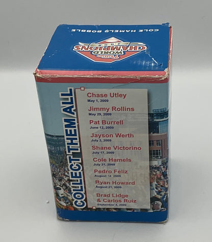 2008 World Series Championship Commemorative Bobblehead Cole Hamels MLB Philadelphia Phillies