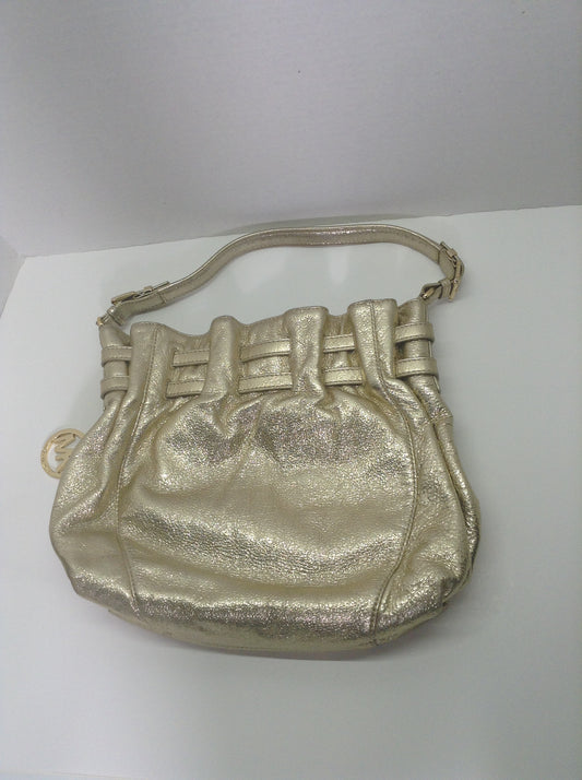 Michael Kors Edie Radiant Gold Metallic Shoulder Bag