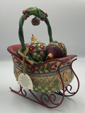 Jim Shore Sleigh Bells Ring Christmas Sleigh 5 Ornaments Heartwood Creek