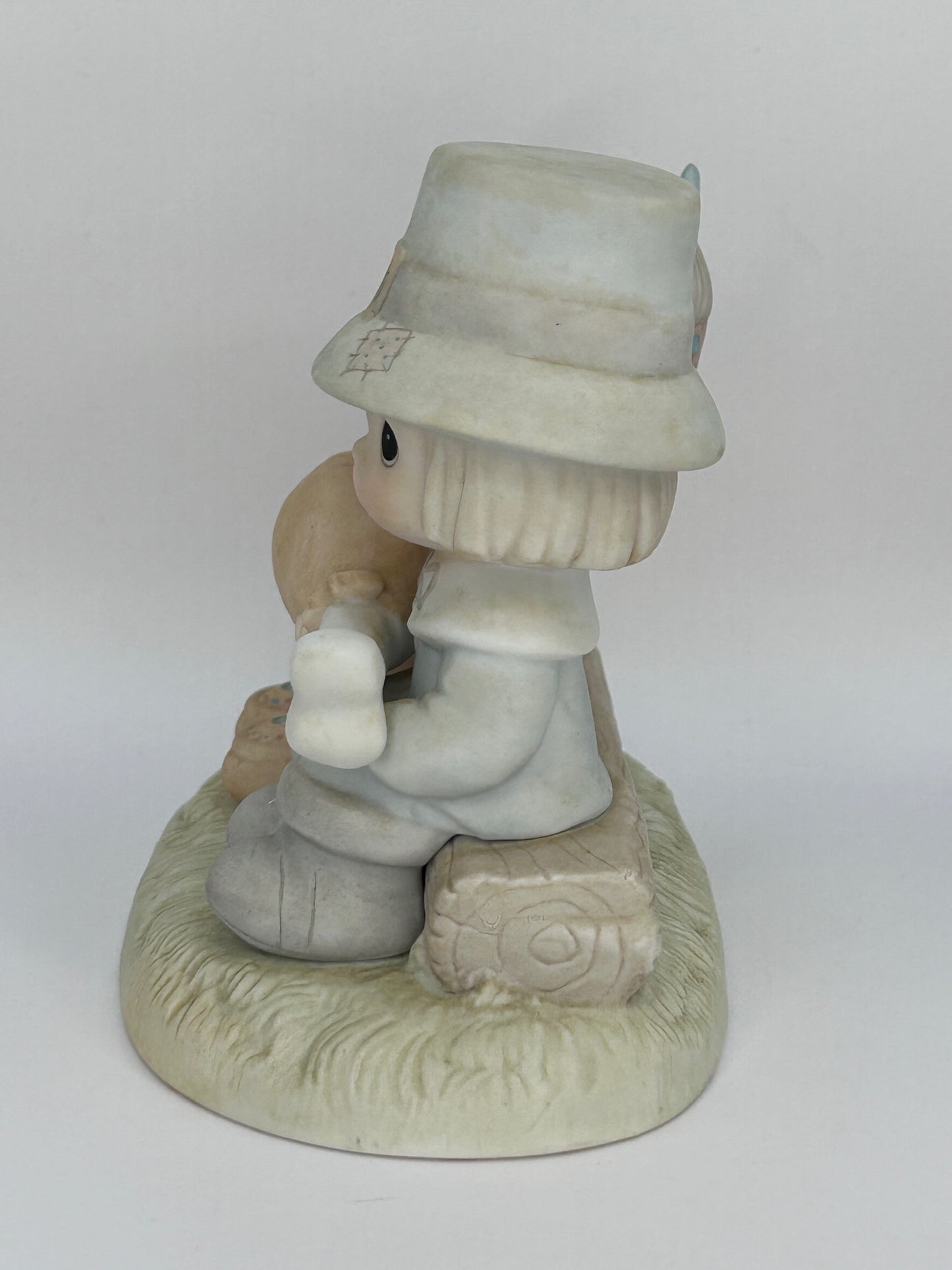 Precious Moments Vintage 1986 Brotherly Love Painted Porcelain Collectible Figurine Original Box Mint