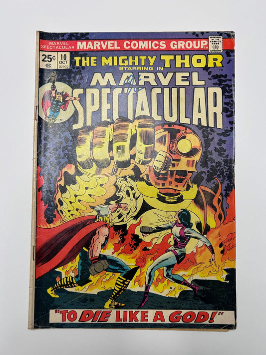 Marvel Spectacular Starring Thor #10 To Die Like a God! Vintage 1974 Comic Book