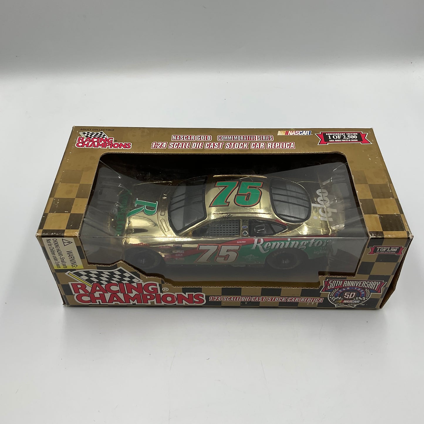 NASCAR 50th Anniversary 1:24 scale Die Cast Replica #75 NASCAR Gold Commemorative Series