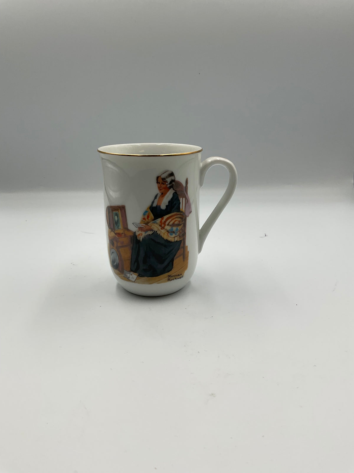 Norman Rockwell Museum Vintage 1982 8 Ceramic Mugs