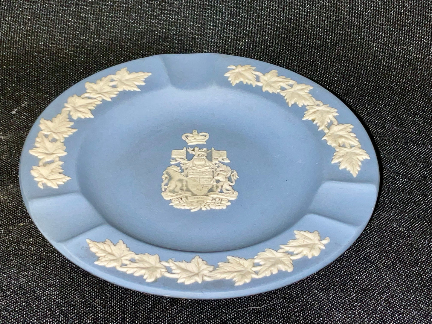 Wedgwood Special Limited Edition Jasper Ware Canadian Coat of Arms Made in England