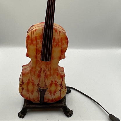Vintage Murano-style Art Glass Violin Table Lamp