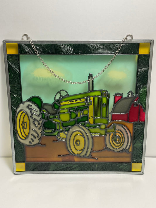 John Deere Glass Painting