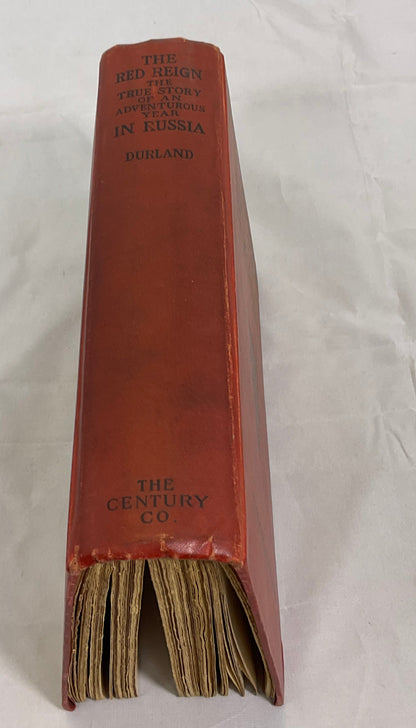 The Red Reign In Russia Antique Vintage 1907 Hardcover Book Kellogg Durland The Century Copy De Vinne Press