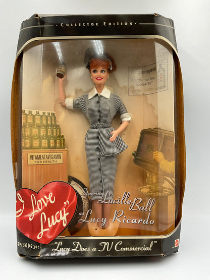 1997 Mattel I Love Lucy Episode 30 TV Commercial Barbie #17645 NIB Box Damaged