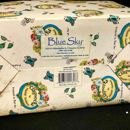 Blue Sky Peach Clay Work