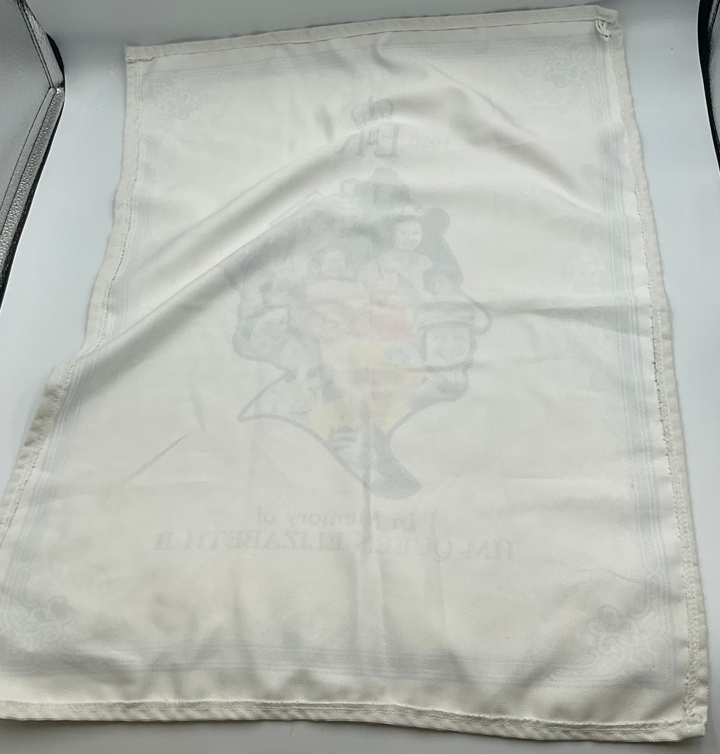 HM Queen Elizabeth II Memorial Silhouette Tea Towel 1926-2022 Unused