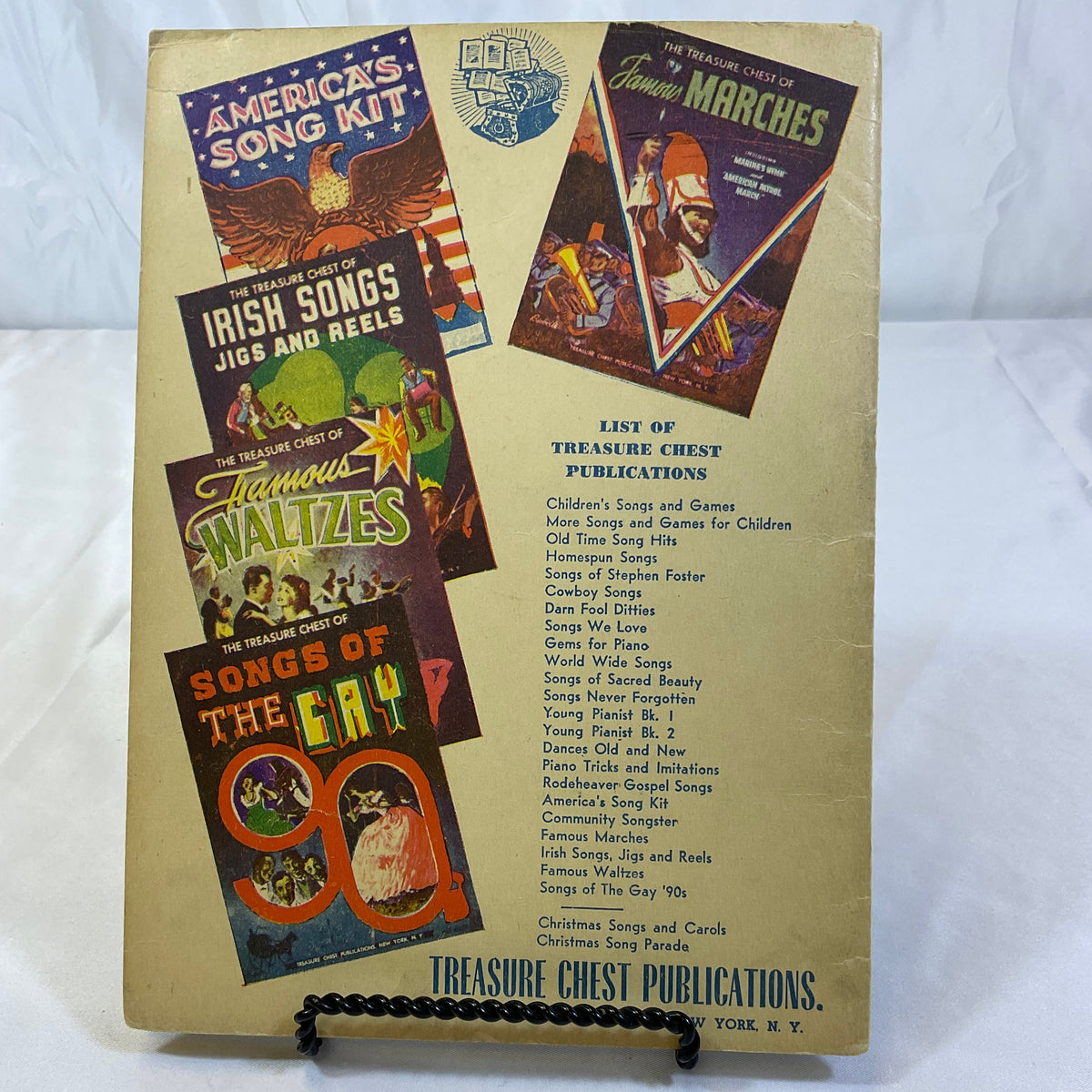 Treasure Chest Publication Songs of Sacred Beauty Vintage 1937 Hymnal Booklet Paperback Book