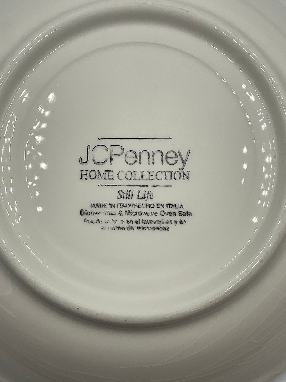 JC Penny Home Collection Still Life Set of 4 Pasta Bowls Fruit Made in Italy
