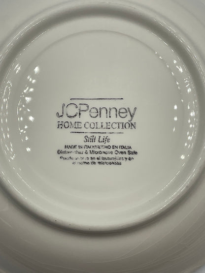 JC Penny Home Collection Still Life Set of 4 Pasta Bowls Fruit Made in Italy