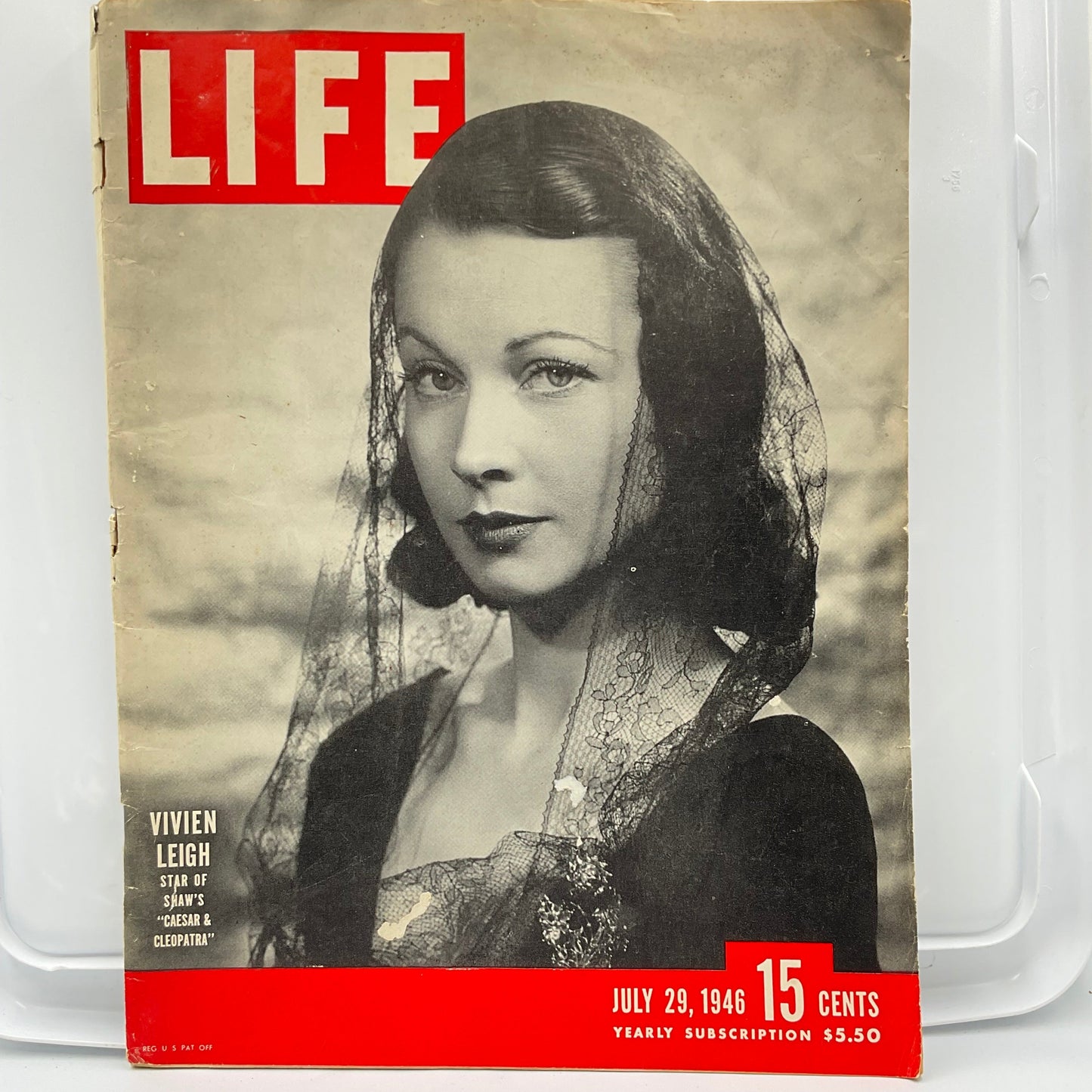 Vintage Life Magazine Vivien Leigh Of Ceasar's And Cleopatra July 29, 1946