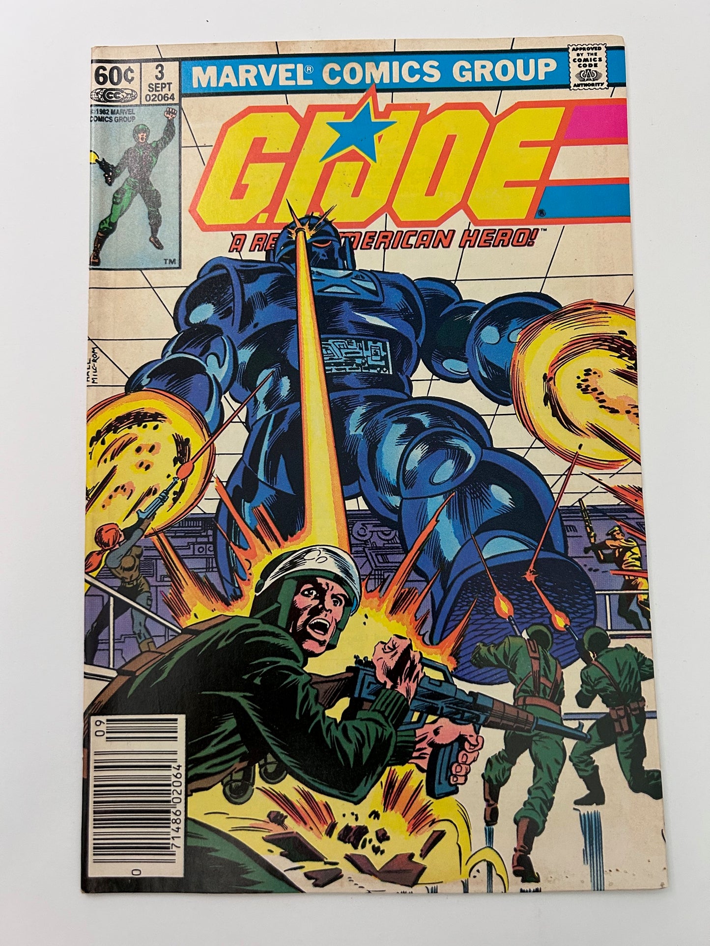 GI Joe A Real American Hero No. 3 Vintage 1982 Marvel Comics Comic Book #3