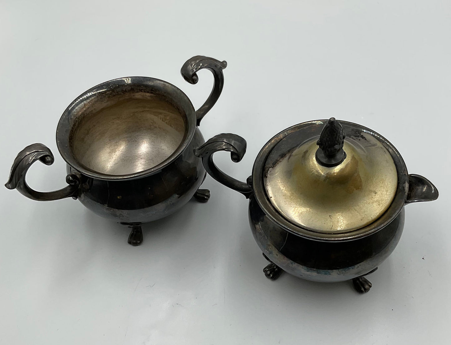 Vintage Sugar Bowl and Creamer Pitcher