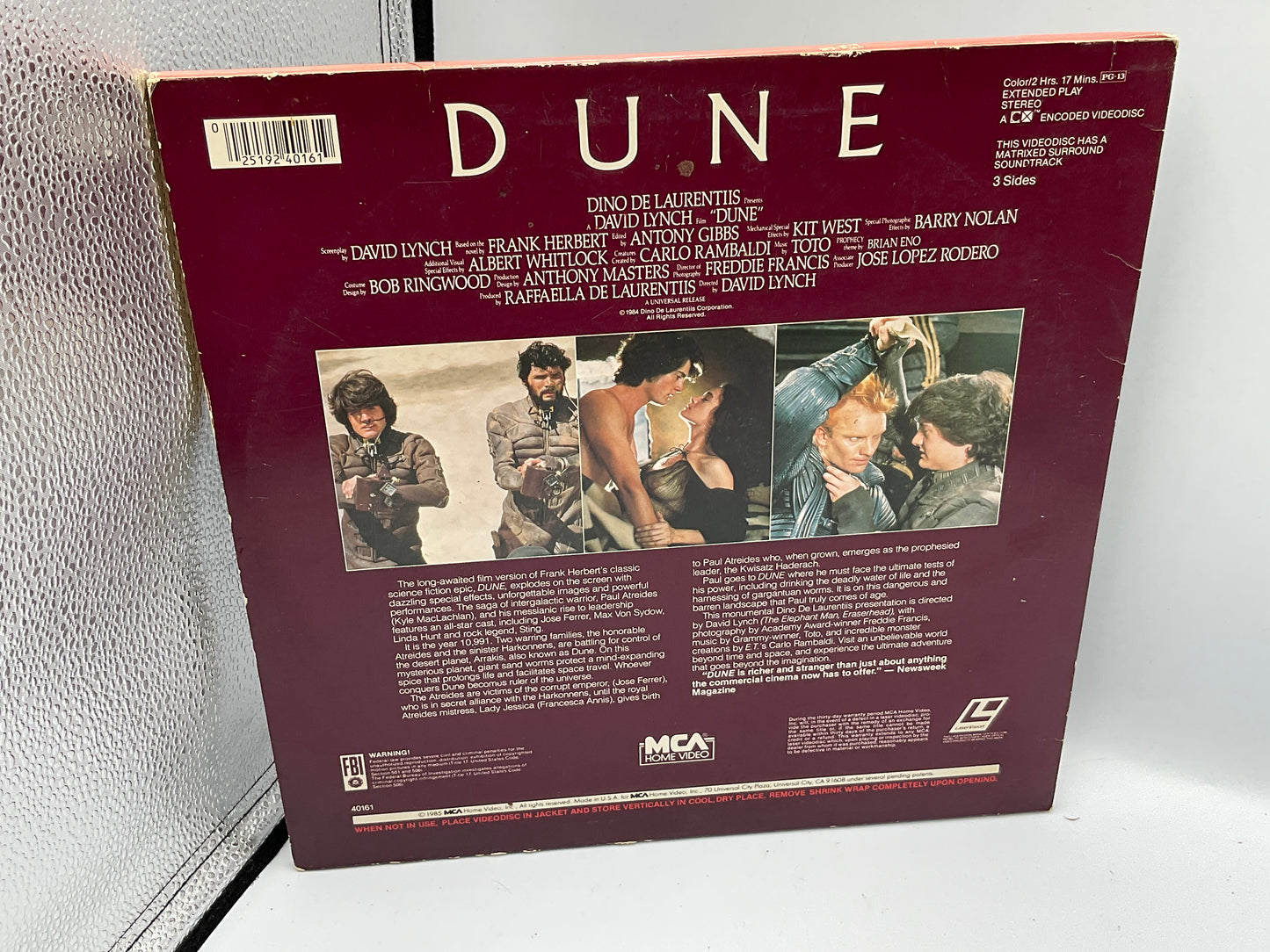 Dune 1984 Laserdisc MCA Home Video David Lynch Extended Play