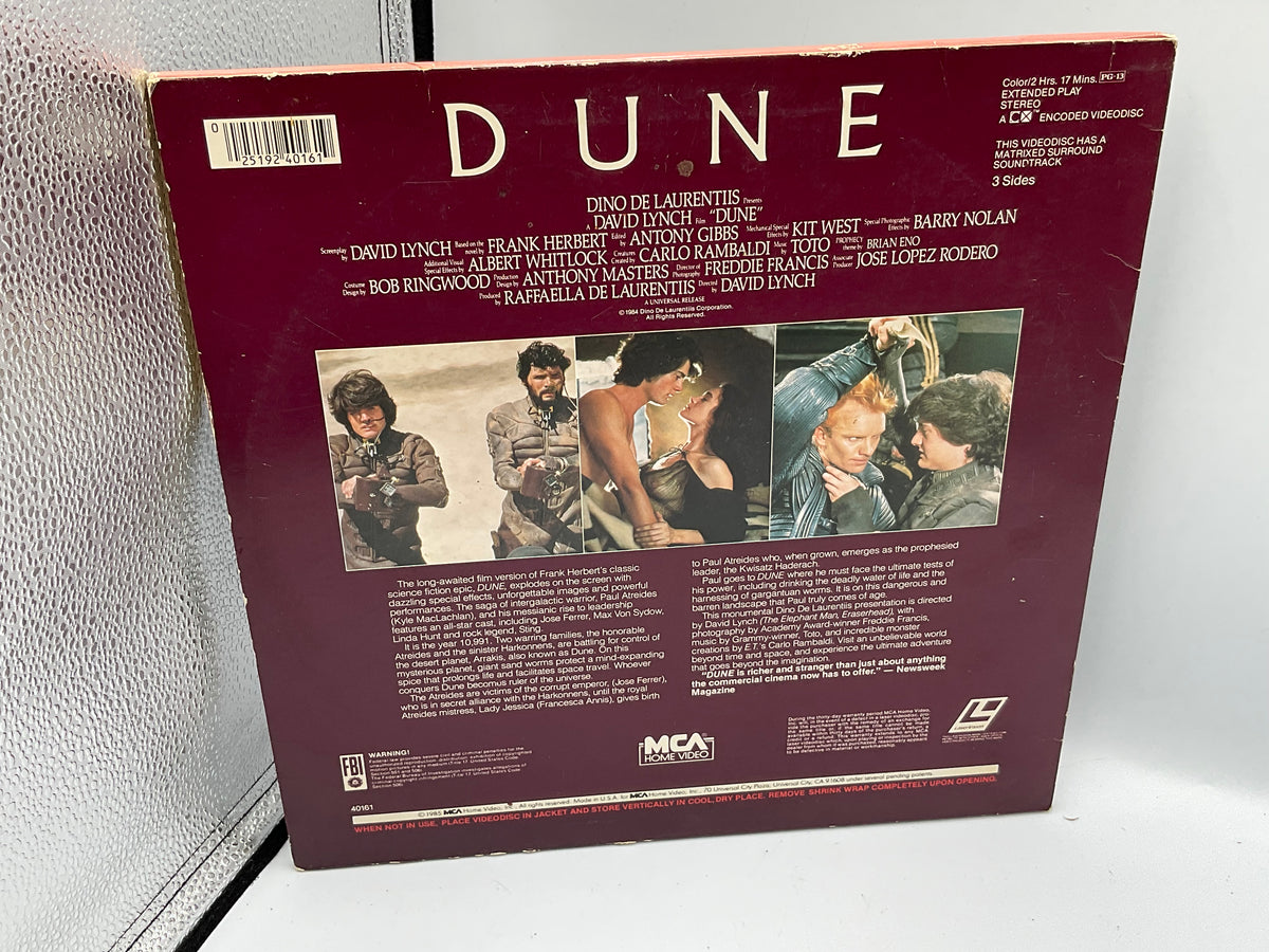 Dune 1984 Laserdisc MCA Home Video David Lynch Extended Play