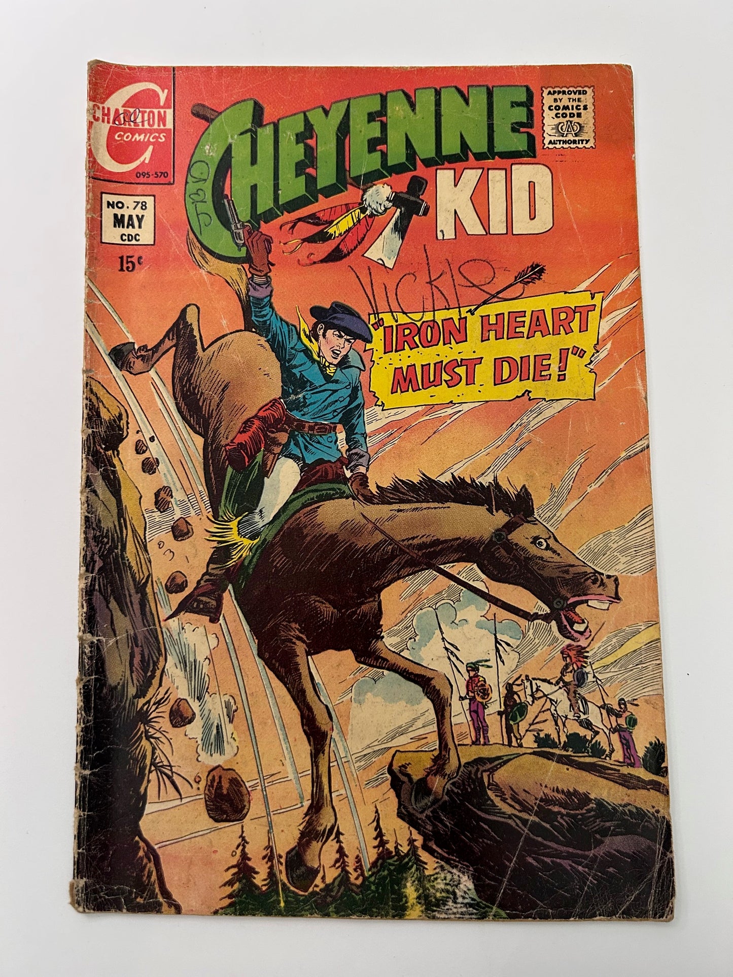 Charlton Comics Cheyenne Kid Comic Book Vintage 1970