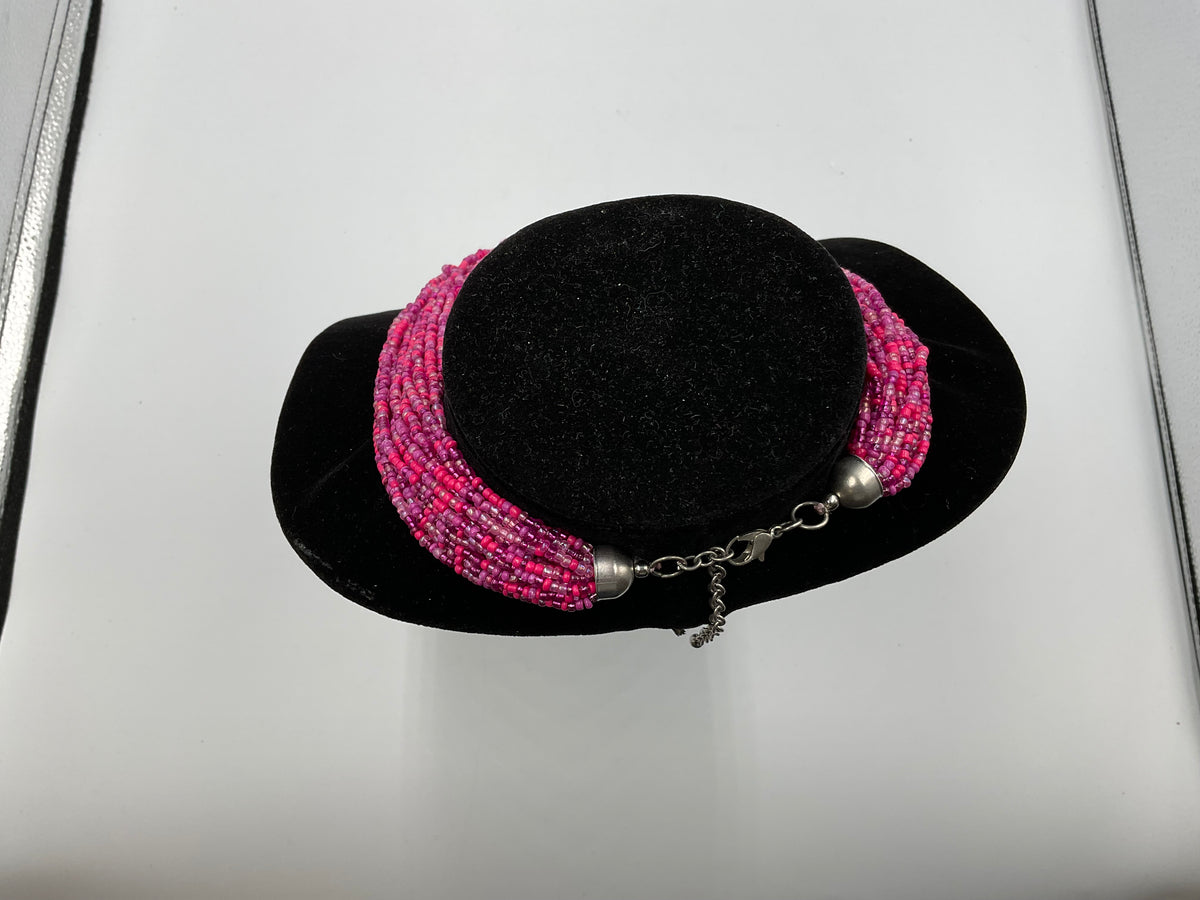 Pink Small Beaded Necklace