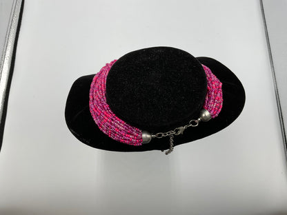 Pink Small Beaded Necklace