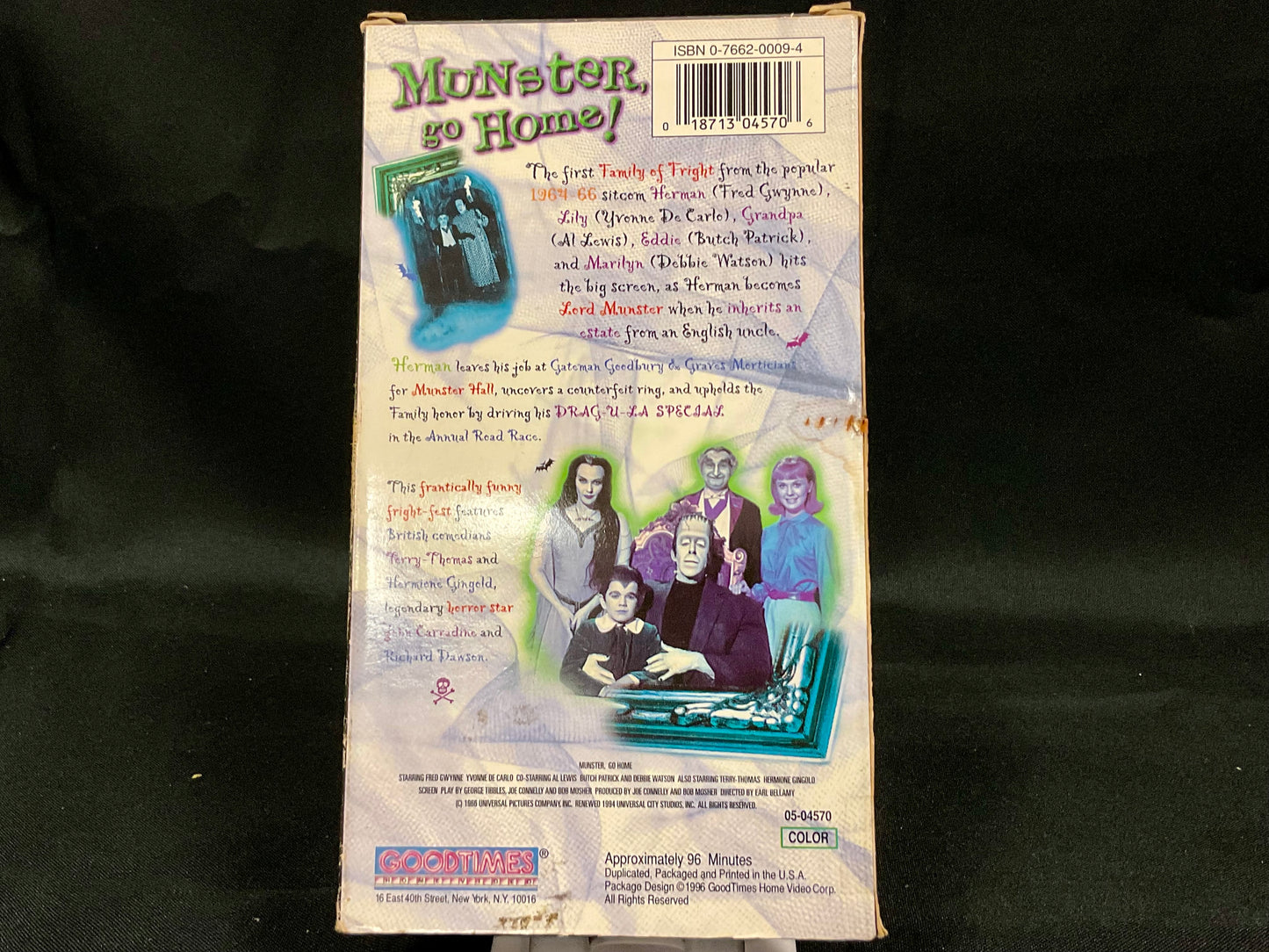 Munsters Go Home! Vintage 1996 VHS Video Tape Movie UNSEALED UNTESTED
