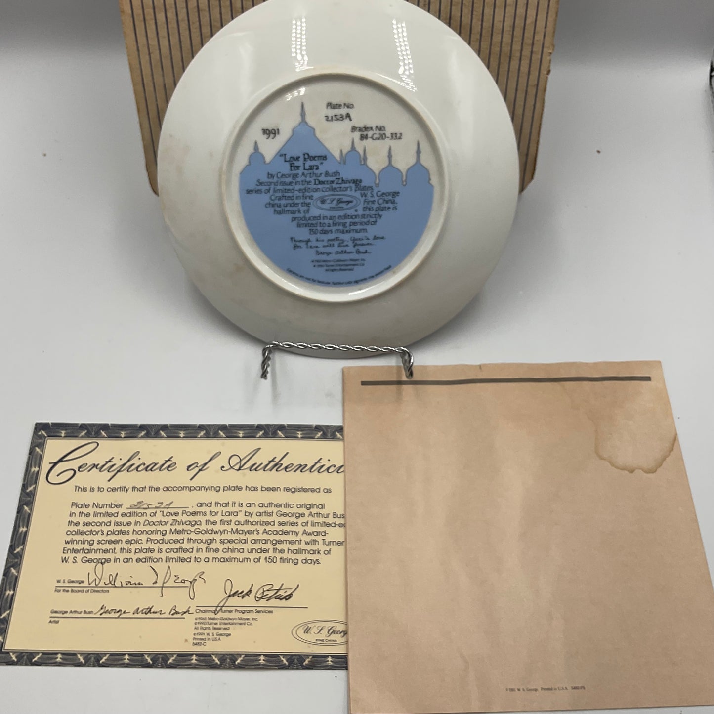 W.L.George Fine China “Love Poems for Laura “By George Arthur Bush