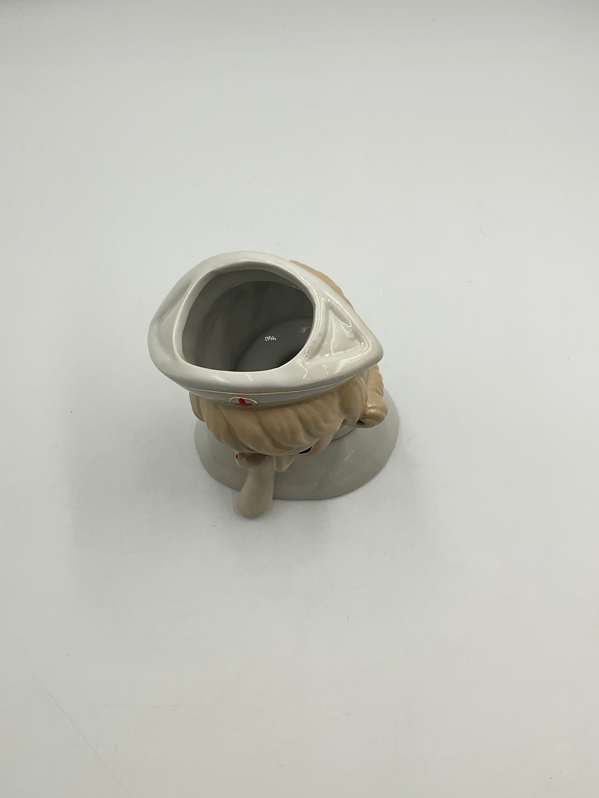 Nippon Nurse Head Vase Planter Red Cross