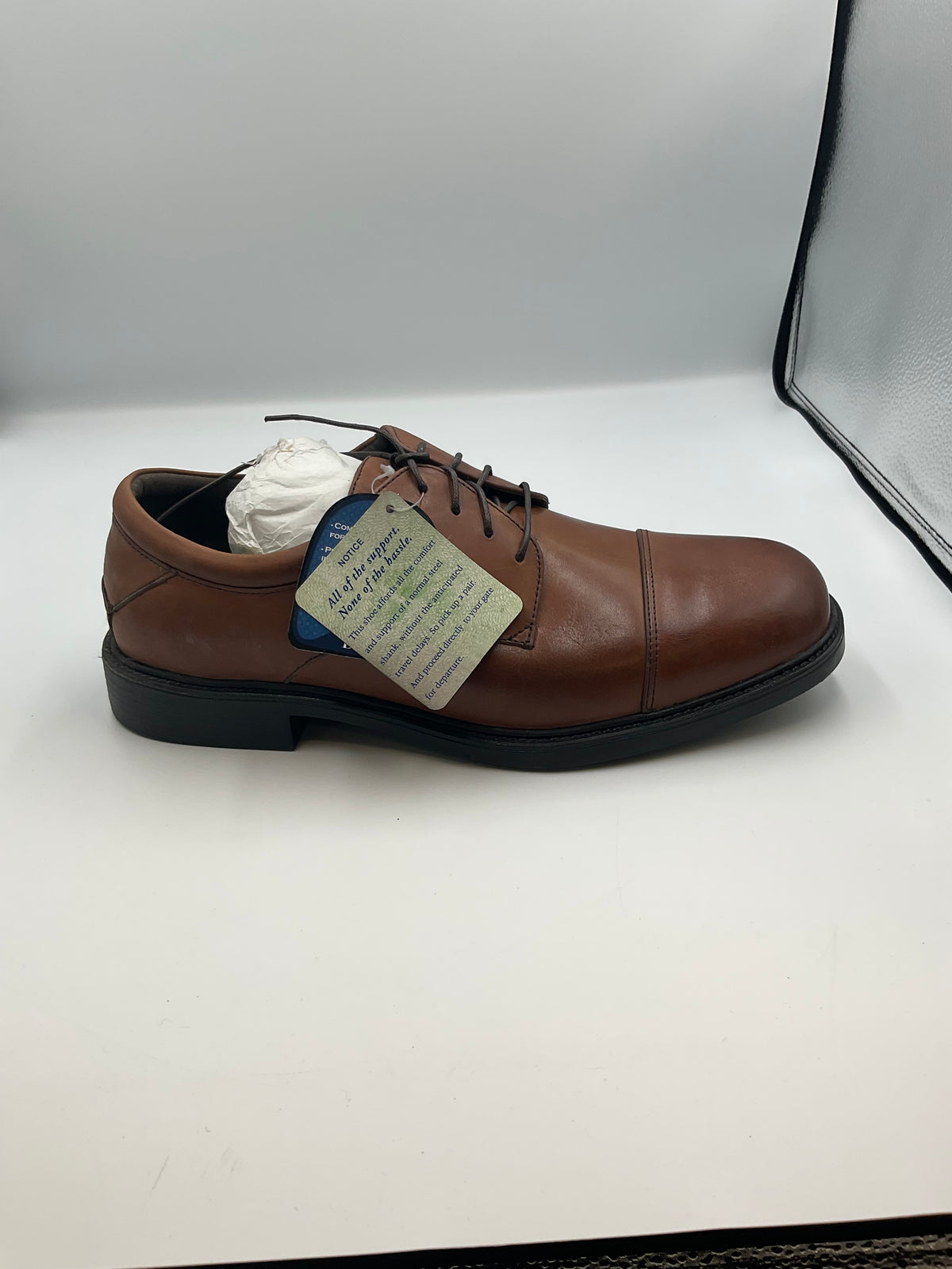 NUNN BUSH Crews Senator Men's Slip Resistant Work Shoe
