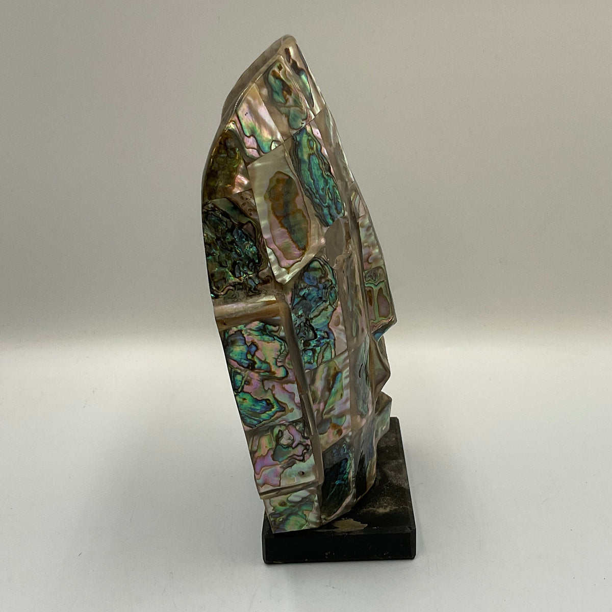 Mayan Style Burial Mask Art Decor Tile Mosaic Sculpture