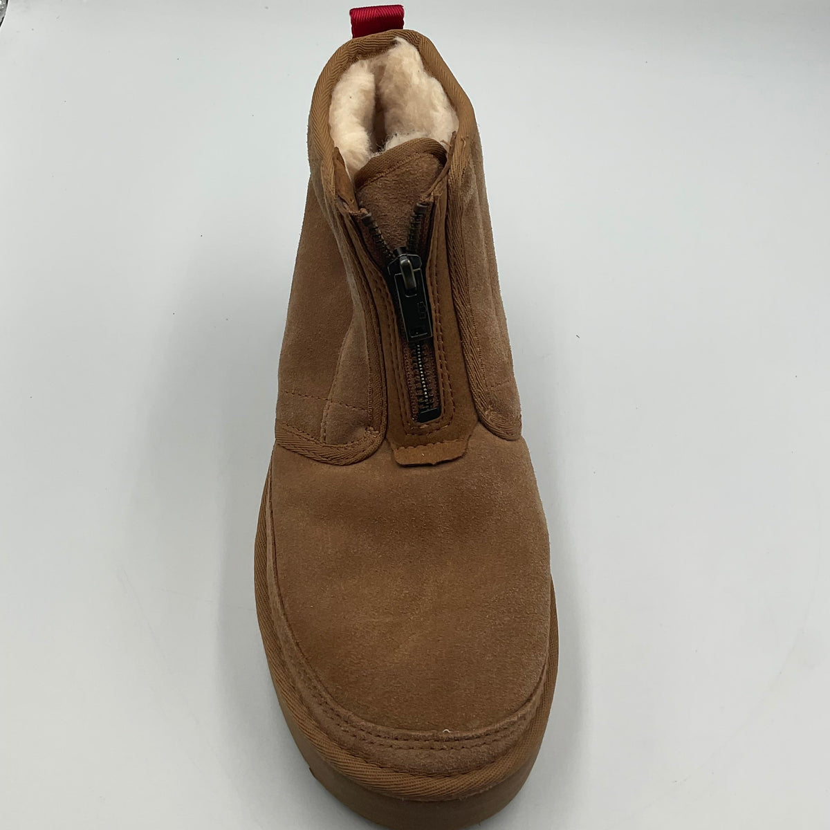 UGG Women's (size 6) Neumel Platform Zip Chestnut Suede Boots