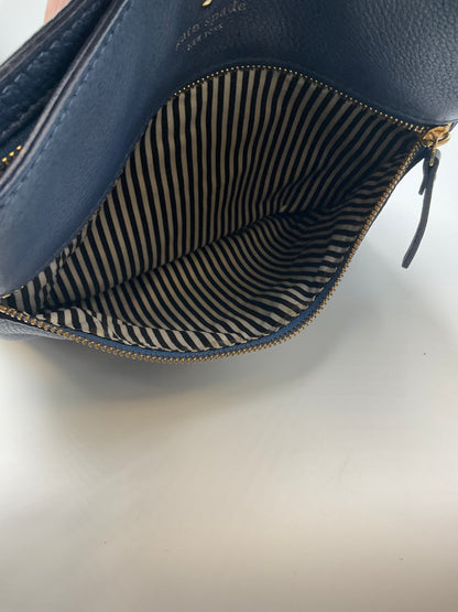 Kate Spade New York Jackson Street Melisse Leather Crossbody Bag in the Horizon Blue (navy) colorway