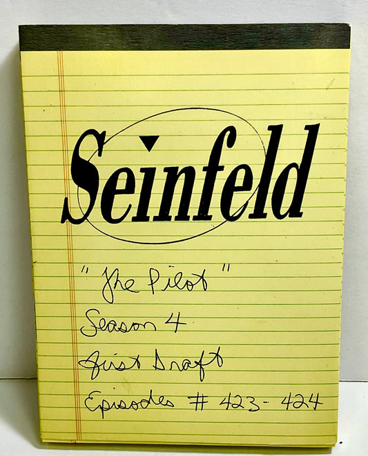 Seinfeld The Pilot Season 4 First Draft Episodes #423-424 Writer's Notes Reproduction