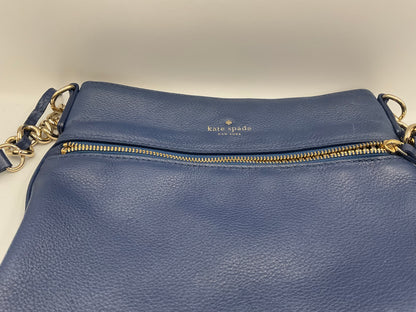 Kate Spade New York Jackson Street Melisse Leather Crossbody Bag in the Horizon Blue (navy) colorway