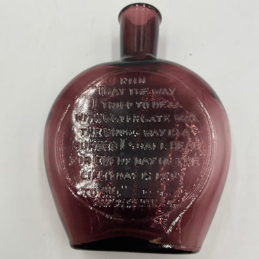 Vintage Wheaton Amethyst Carnival Glass Bottle