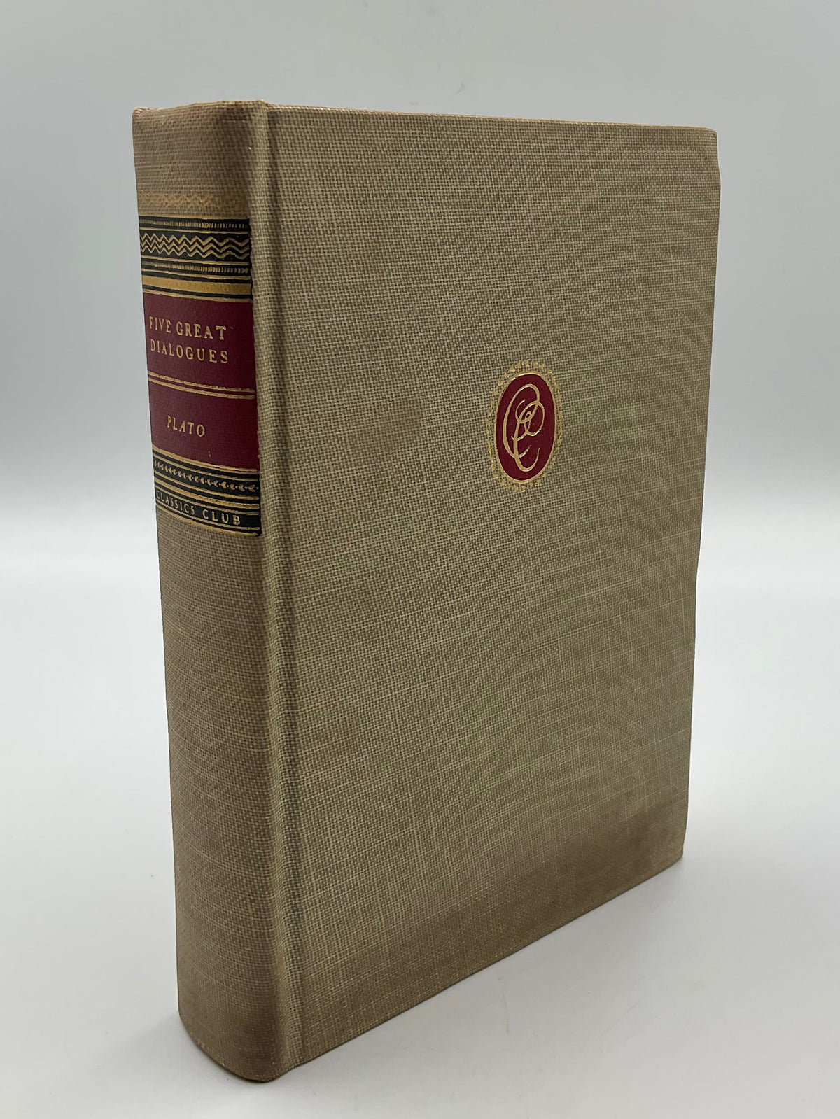 Five Great Dialogues Plato Hardcover Book Classics Club Edition Walter J. Black 1942