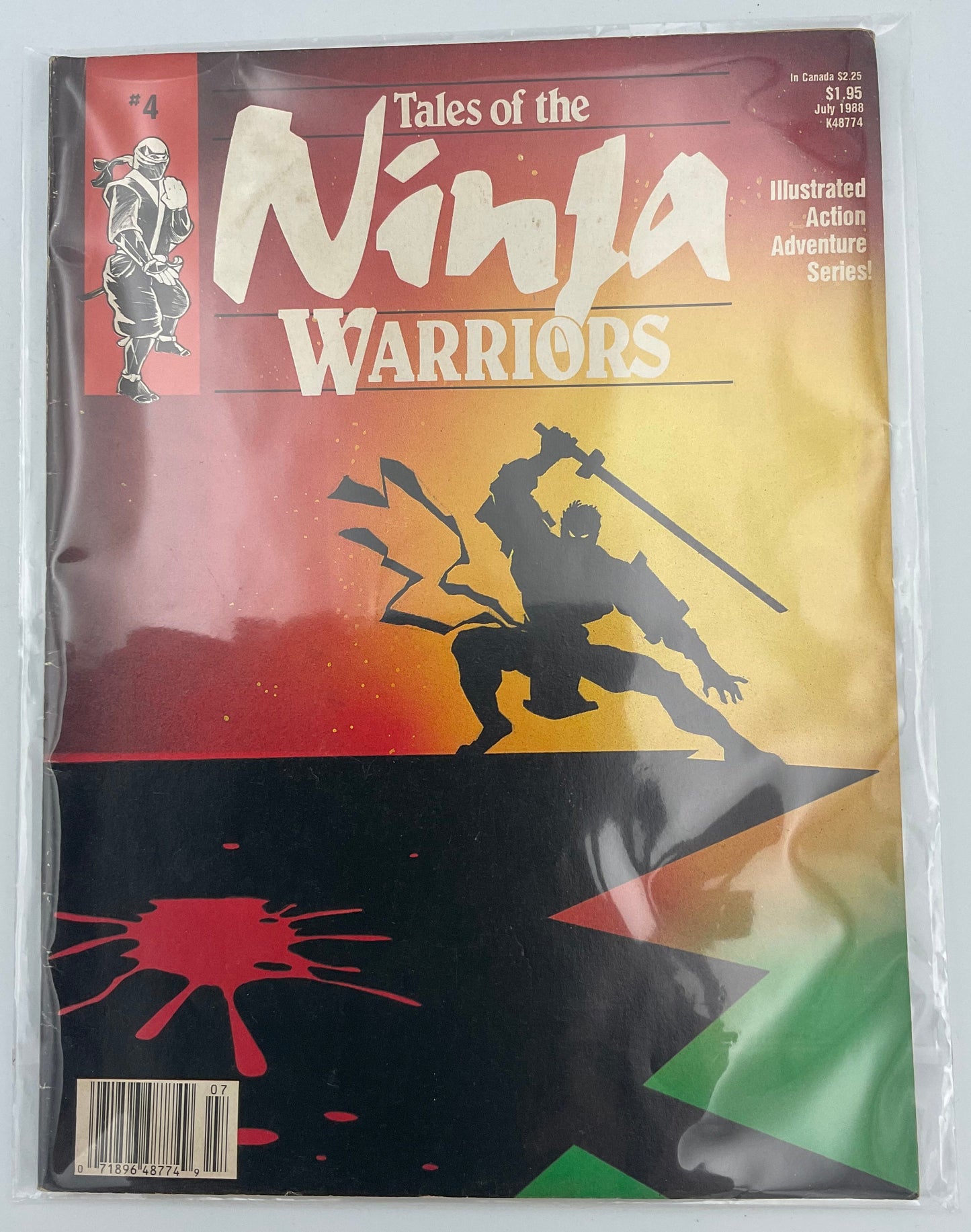 Tales of The Ninja Warriors #4 Vintage 1988 Illustrated Action Adventure Series