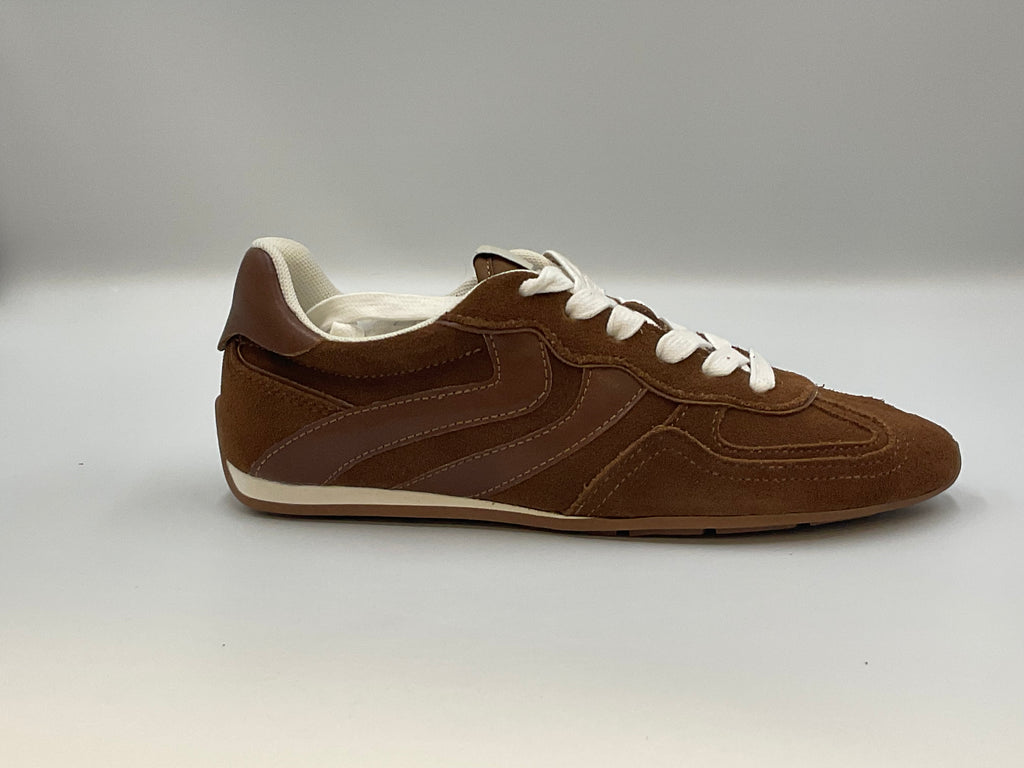 Steve Madden Abbi Chestnut Brown Suede Retro Shoes Size 8