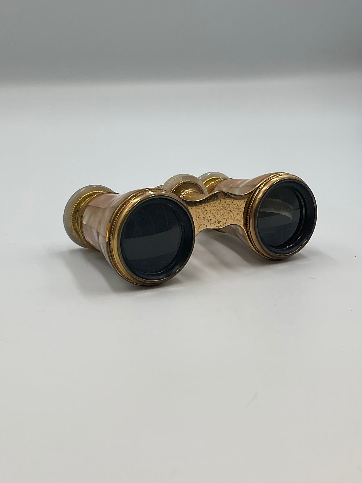 Opera Glasses Colmont FT. Paris Mother of Pearl & Brass with Case