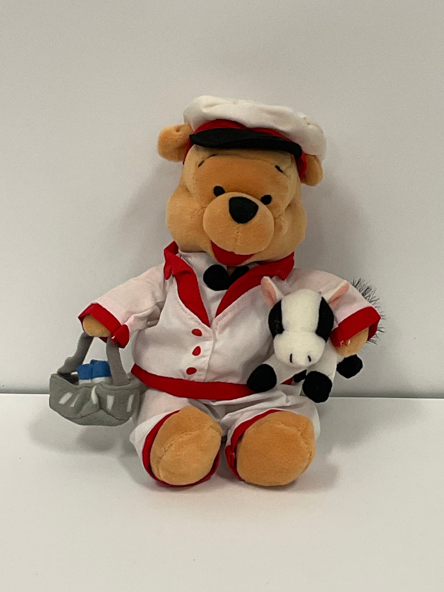 Milkman Winnie the Pooh Bear Vintage Mini Beanbag Beanie Plush Disney Collectible